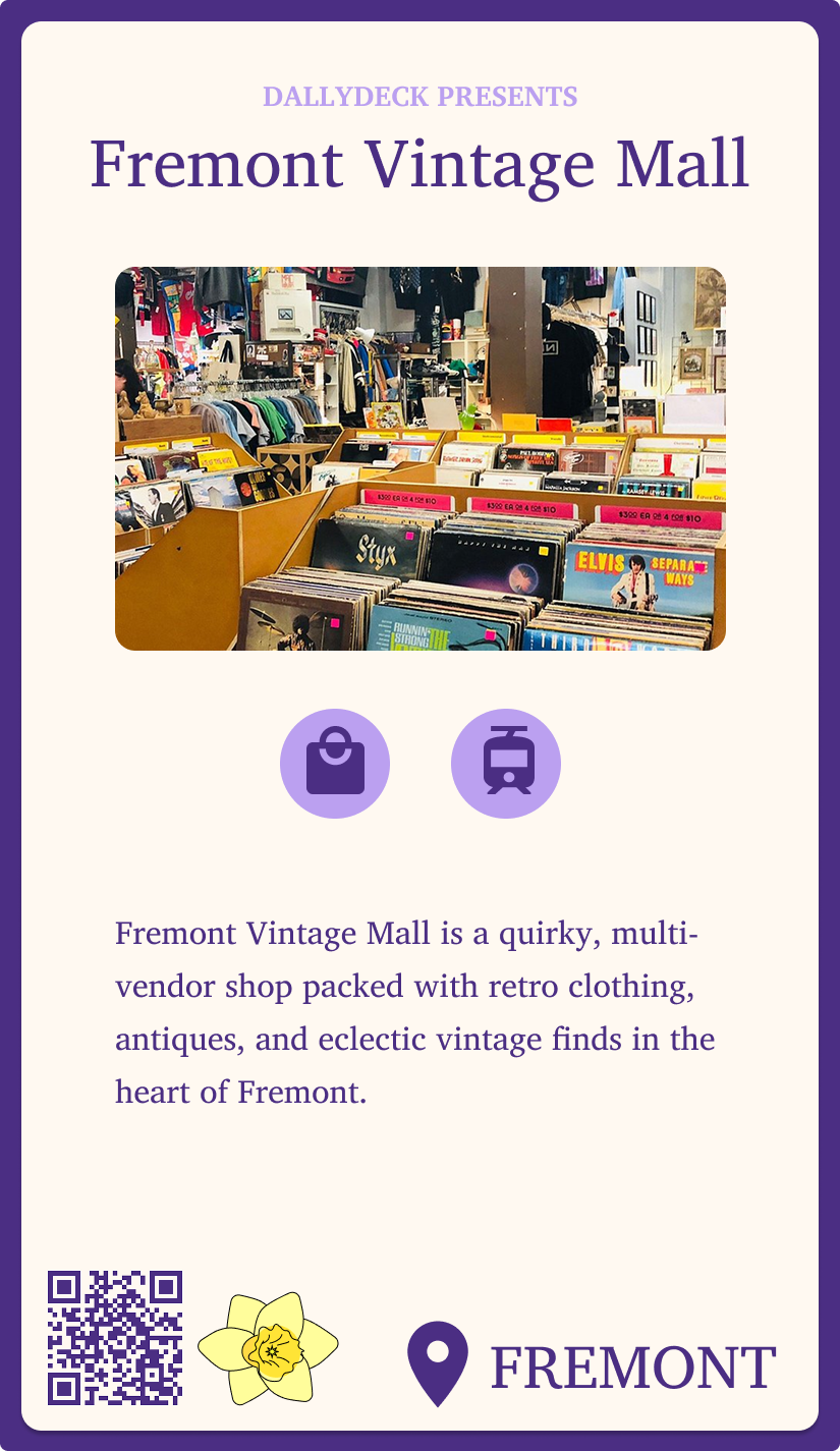 Fremont Vintage Mall Dallydeck card